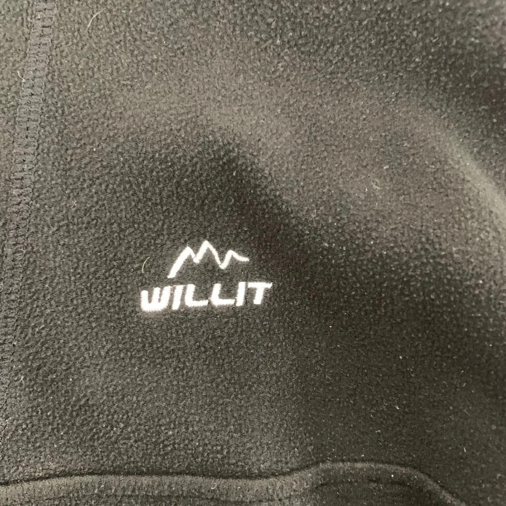 Willit Quarter-Zip Fleece Pullover Mens‎ Size Medium Black Athletic Mock Neck